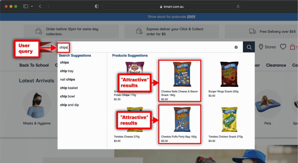 Constructor search offers attractive Cheetos along with other chips brands.
