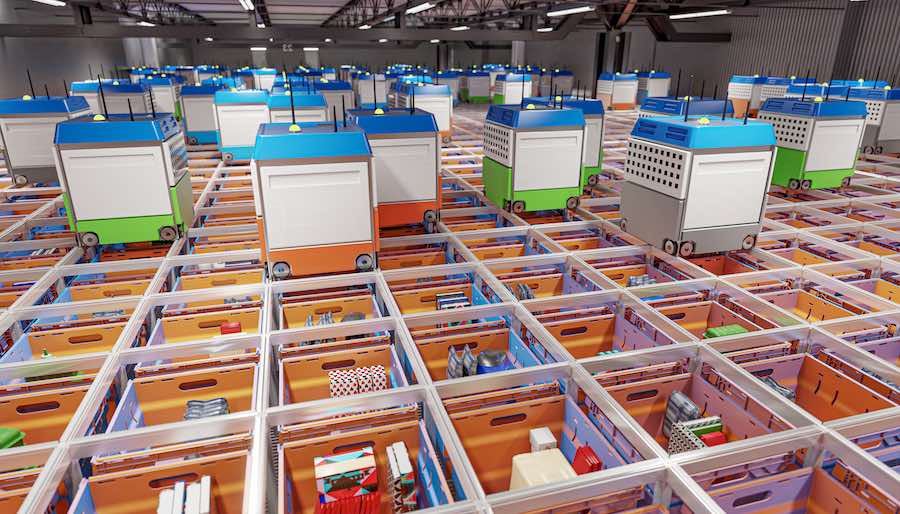 In-house grocery fulfillment warehouse