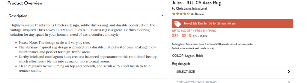 Product description for Chris Loves Julia X Lololol Jules JUL-07 rug.