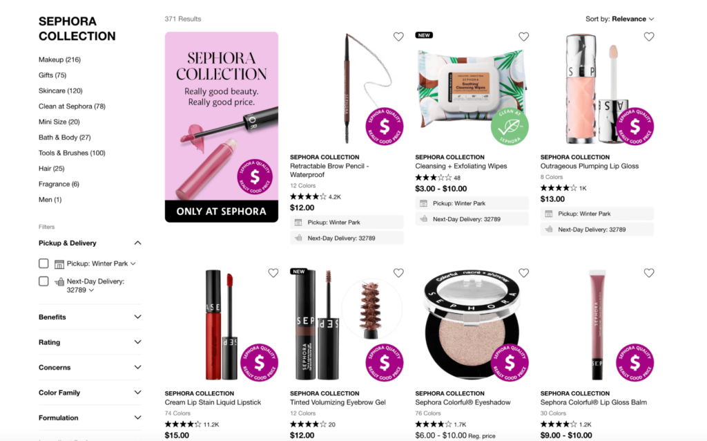 sephora collections
