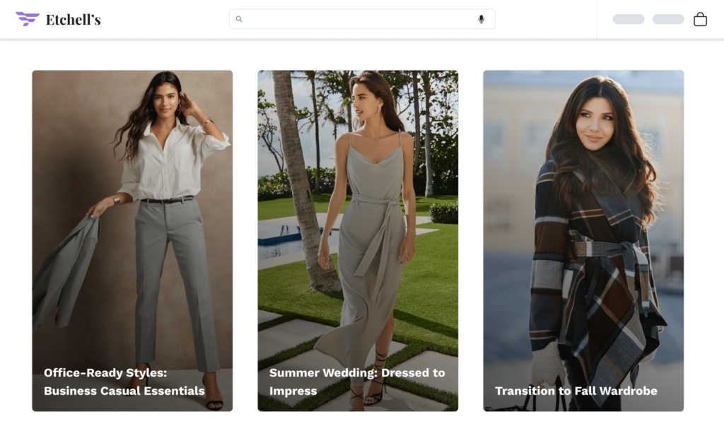 ai shopping assistant intent-based collections