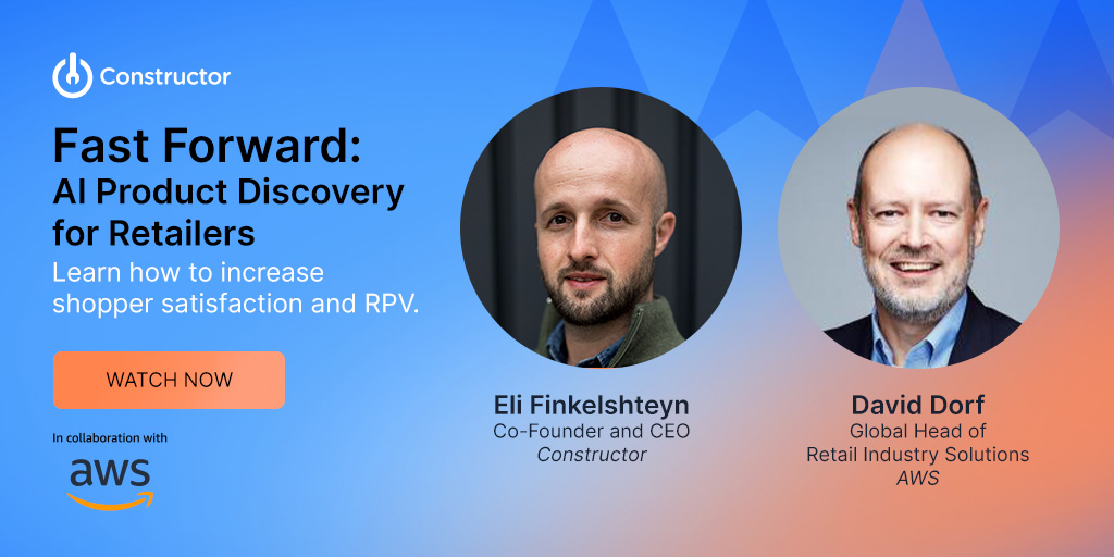 Watch the recorded webinar on AI and Product Discovery and how it helps increase shopper satisfaction.